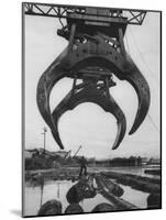 Cranes Scooping Logs from River at Crown Zellerbach Lumber Mill-J^ R^ Eyerman-Mounted Photographic Print