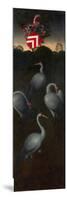 Cranes with the Coat of Arms of the Pagagnotti Family (The Reverse of a Panel from a Triptyc)-Hans Memling-Mounted Giclee Print