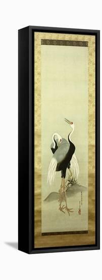 Cranes-Suzuki Kiitsu-Framed Stretched Canvas