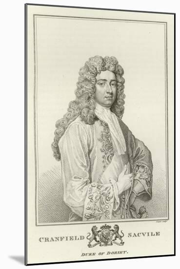Cranfield Sacvile, Duke of Dorset-Godfrey Kneller-Mounted Giclee Print