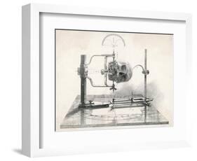 Cranionmeter Holds a Skull in Place-null-Framed Art Print