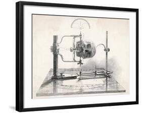 Cranionmeter Holds a Skull in Place-null-Framed Art Print