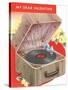 Crank Record Player-null-Stretched Canvas