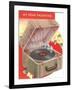 Crank Record Player-null-Framed Art Print