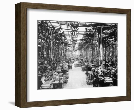 Crankshaft Grinding Department at Ford Motor Company-null-Framed Photographic Print