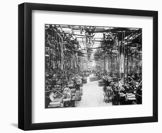 Crankshaft Grinding Department at Ford Motor Company-null-Framed Photographic Print