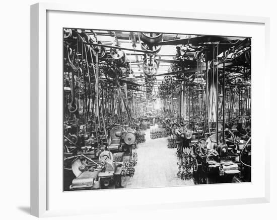 Crankshaft Grinding Department at Ford Motor Company-null-Framed Photographic Print