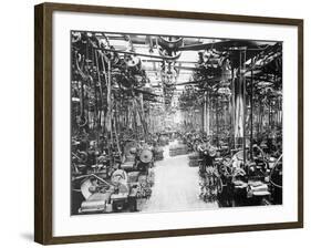 Crankshaft Grinding Department at Ford Motor Company-null-Framed Photographic Print