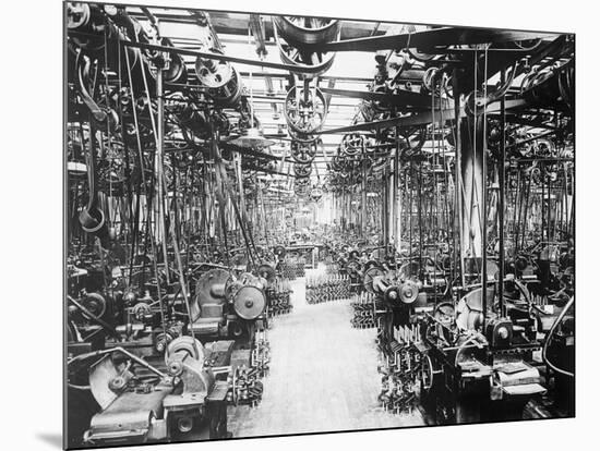 Crankshaft Grinding Department at Ford Motor Company-null-Mounted Photographic Print