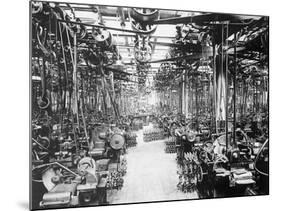 Crankshaft Grinding Department at Ford Motor Company-null-Mounted Photographic Print