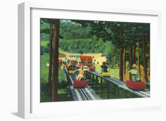 Cranmore Mountain Ski-Mobile in Summertime - North Conway, NH-Lantern Press-Framed Art Print