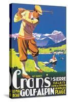 Crans, le plus beau Golf Alpin-JEM-Stretched Canvas