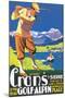 Crans, le plus beau Golf Alpin-JEM-Mounted Art Print