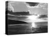 Crantock Bay Riders-null-Stretched Canvas