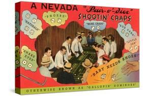 Craps Lesson, Nevada-null-Stretched Canvas
