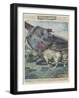 Crash and Bull-Alfredo Ortelli-Framed Art Print