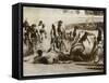 Crash at a Bicycle Race in Milwaukee, Wisconsin, 1934-null-Framed Stretched Canvas