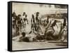 Crash at a Bicycle Race in Milwaukee, Wisconsin, 1934-null-Framed Stretched Canvas