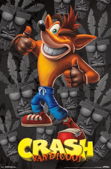 CRASH BANDICOOT - CRASH-null-Lamina Framed Poster