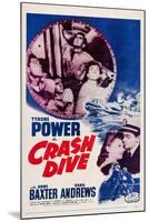 Crash Dive-null-Mounted Art Print
