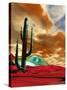 Crashed Alien Spacecraft-Victor Habbick-Stretched Canvas