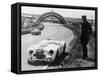 Crashed Cunningham C2-R, Le Mans, France, 1951-null-Framed Stretched Canvas