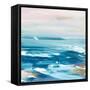 Crashing Blue Waves-null-Framed Stretched Canvas