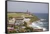 Crashing Waves At El Morro Fort, Old San Juan-George Oze-Framed Stretched Canvas