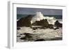 Crashing Waves at Hookipa Point in Maui with a Creative Texture Overlay Filter.-pdb1-Framed Photographic Print