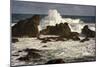 Crashing Waves at Hookipa Point in Maui with a Creative Texture Overlay Filter.-pdb1-Mounted Photographic Print