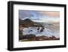 Crashing waves at sunrise along the coast of Big Sur, California-Sheila Haddad-Framed Photographic Print