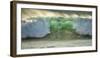 Crashing Waves, Carmel, Ca, USA, Green Translucence-Sheila Haddad-Framed Photographic Print