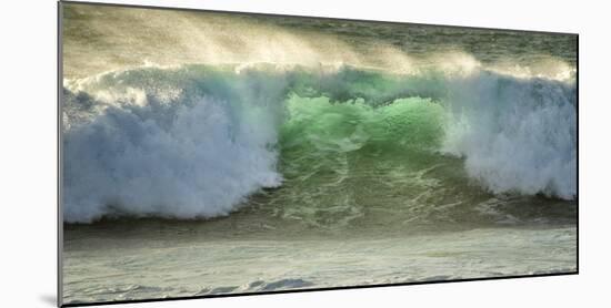 Crashing Waves, Carmel, Ca, USA, Green Translucence-Sheila Haddad-Mounted Photographic Print