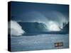 Crashing Waves, Oahu, Hawaii-Bill Romerhaus-Stretched Canvas