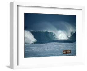 Crashing Waves, Oahu, Hawaii-Bill Romerhaus-Framed Photographic Print