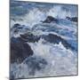 Crashing Waves-Julian Askins-Mounted Giclee Print