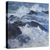 Crashing Waves-Julian Askins-Stretched Canvas