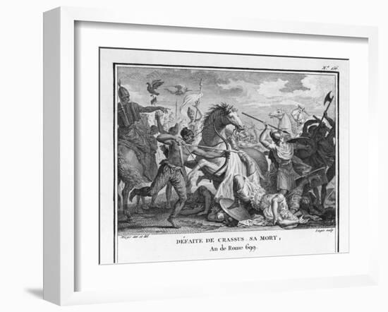 Crassus Member of Triumvirate with Caesar and Pompeius Wages War Against Parthians-Augustyn Mirys-Framed Art Print