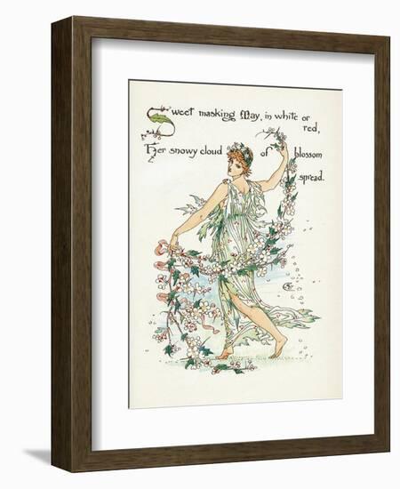 Crataegus Laevigata-Walter Crane-Framed Art Print