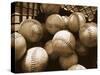 Crate Full of Worn Softballs-Doug Berry-Stretched Canvas