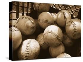 Crate Full of Worn Softballs-Doug Berry-Stretched Canvas