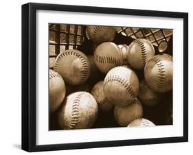 Crate Full of Worn Softballs-Doug Berry-Framed Premium Photographic Print