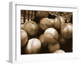 Crate Full of Worn Softballs-Doug Berry-Framed Premium Photographic Print