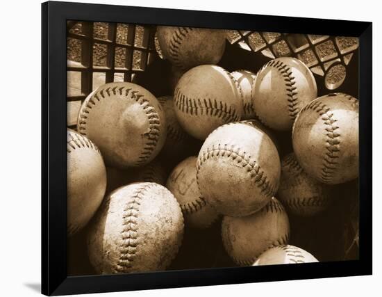 Crate Full of Worn Softballs-Doug Berry-Framed Premium Photographic Print