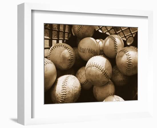 Crate Full of Worn Softballs-Doug Berry-Framed Photographic Print