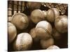 Crate Full of Worn Softballs-Doug Berry-Stretched Canvas