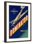 Crate Label, Dominator-null-Framed Art Print