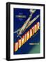 Crate Label, Dominator-null-Framed Art Print