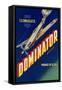 Crate Label, Dominator-null-Framed Stretched Canvas