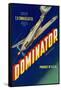 Crate Label, Dominator-null-Framed Stretched Canvas